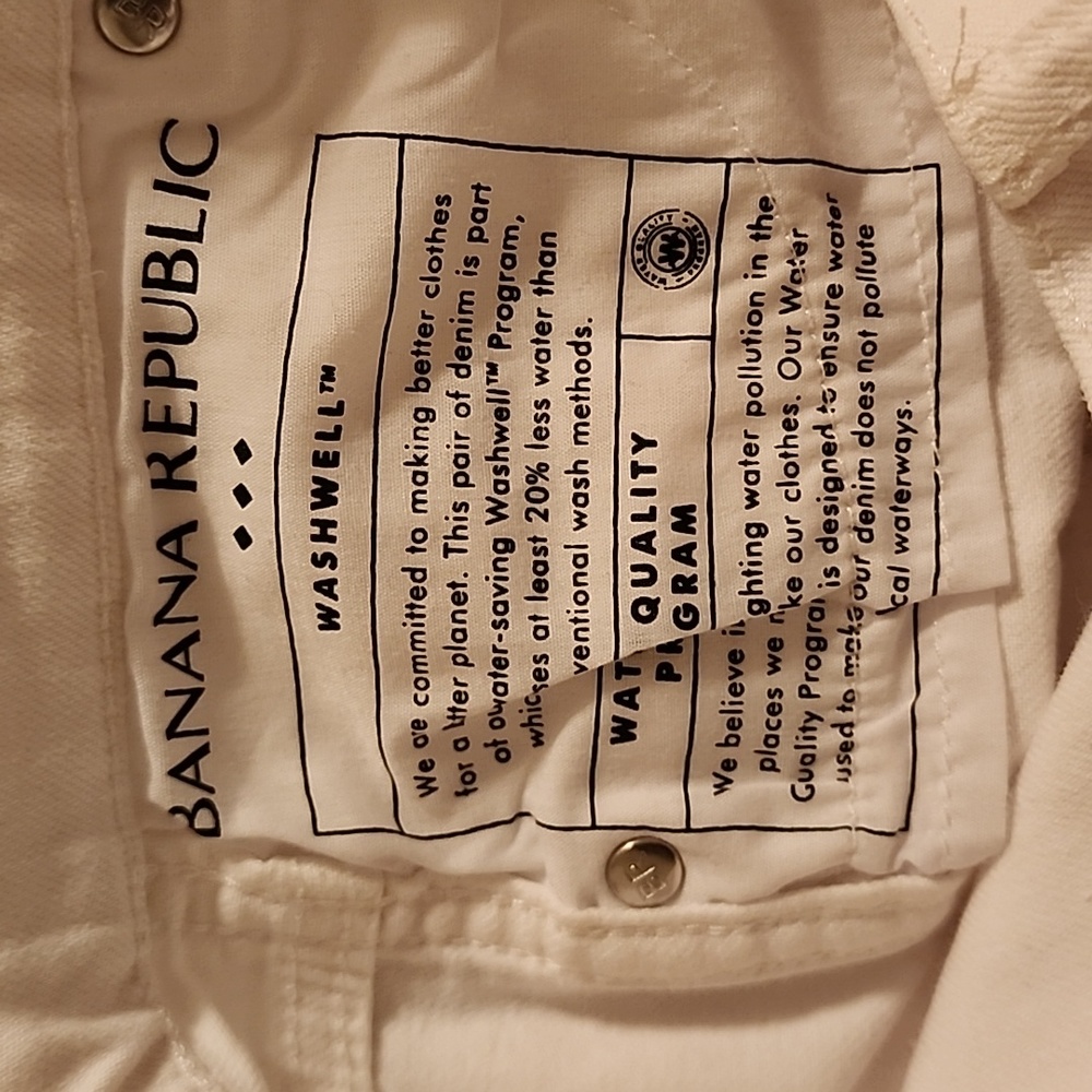 Banana Republic White Slouch Jeans - Picture 7 of 7